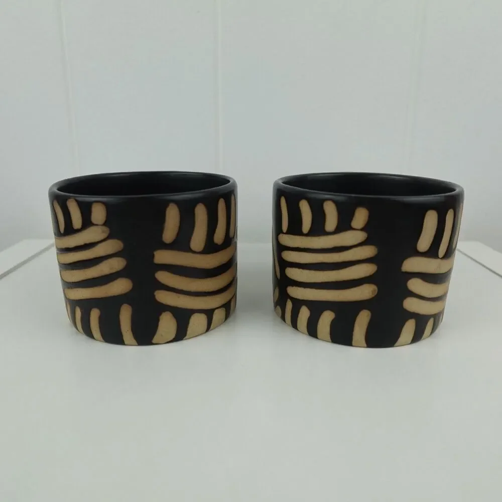 West Elm Ceramic Stoneware 2 Piece Mug Set